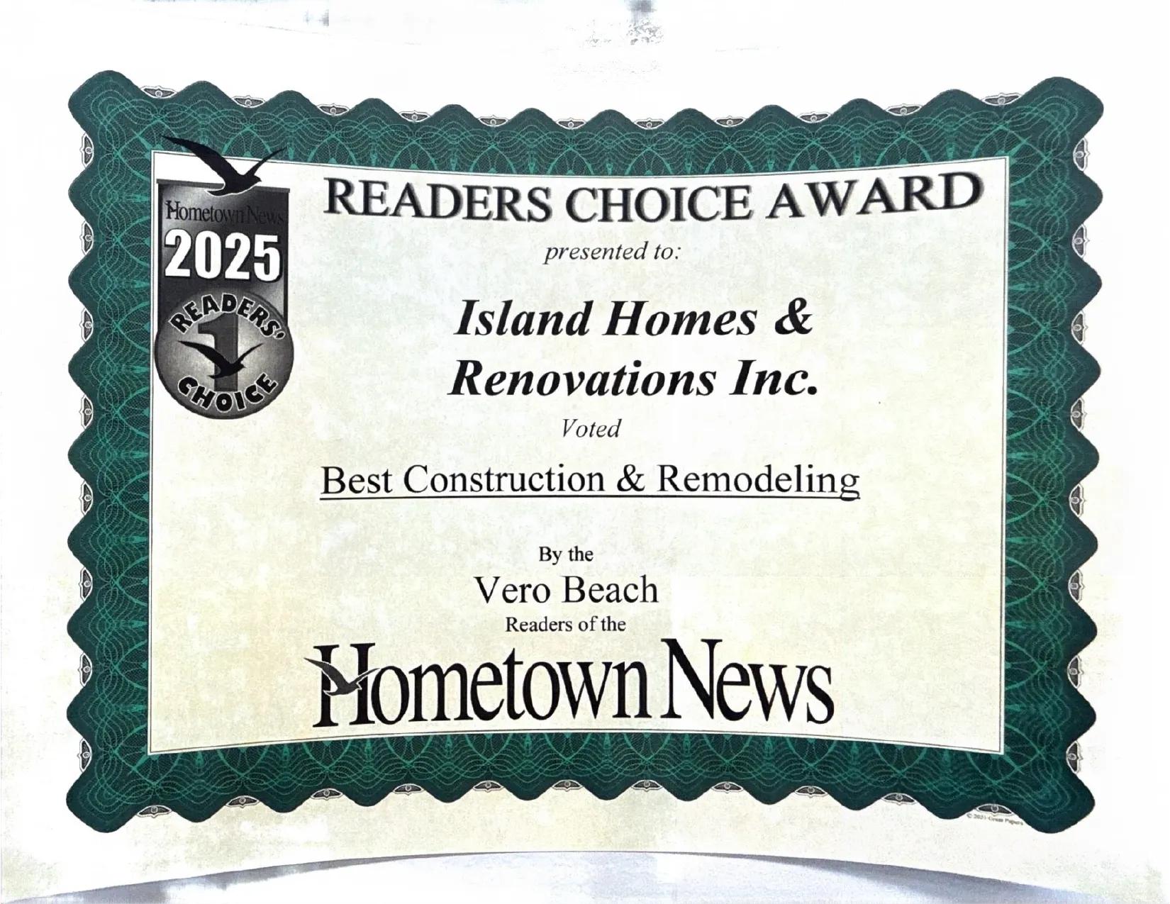 Island Homes & Renovations Honored with Prestigious Awards, Solidifying Its Status Among Top Bathroom, Kitchen, and Condo Remodeling Companies in Vero Beach, Florida